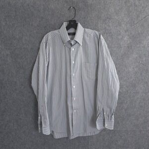 Canali Shirt Mens 16 1/2 42 Gray Plaid Micro Check Long Sleeve Button Down Dress